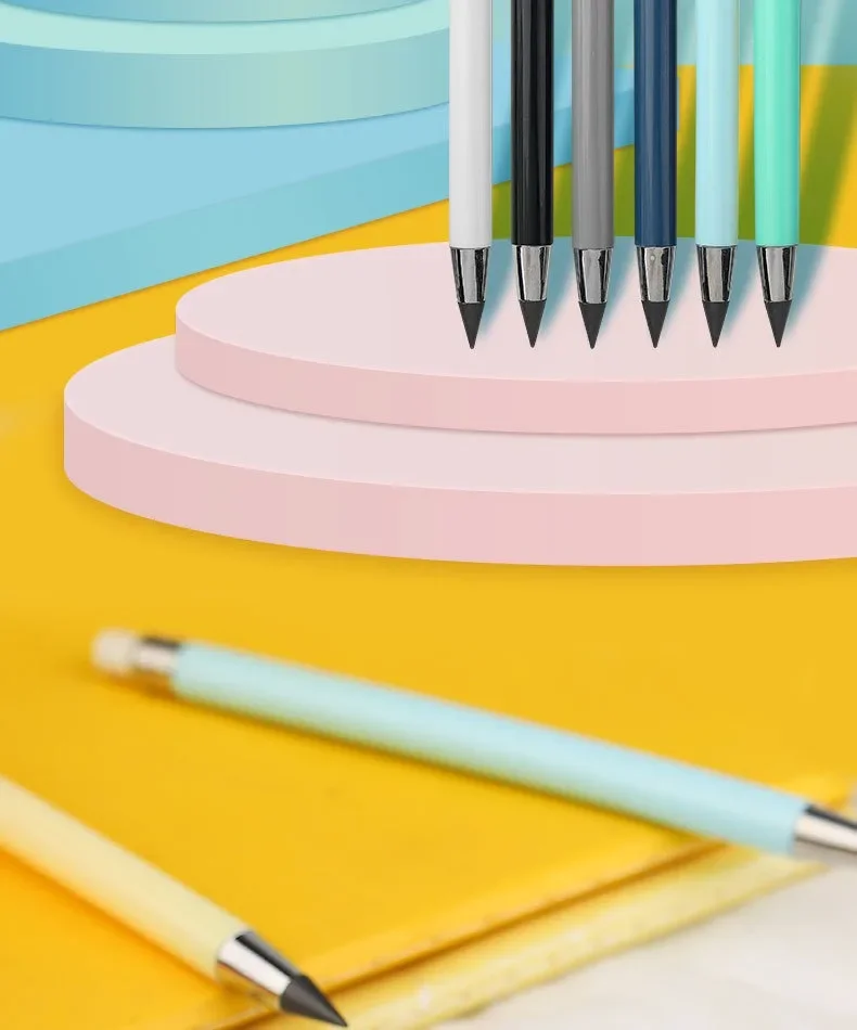 6/12 PCS/Set Infinity Pencils No Sharpening Eternity Pencils No Ink Kawaii Unlimited Pens Art School Office Supplies Stationery