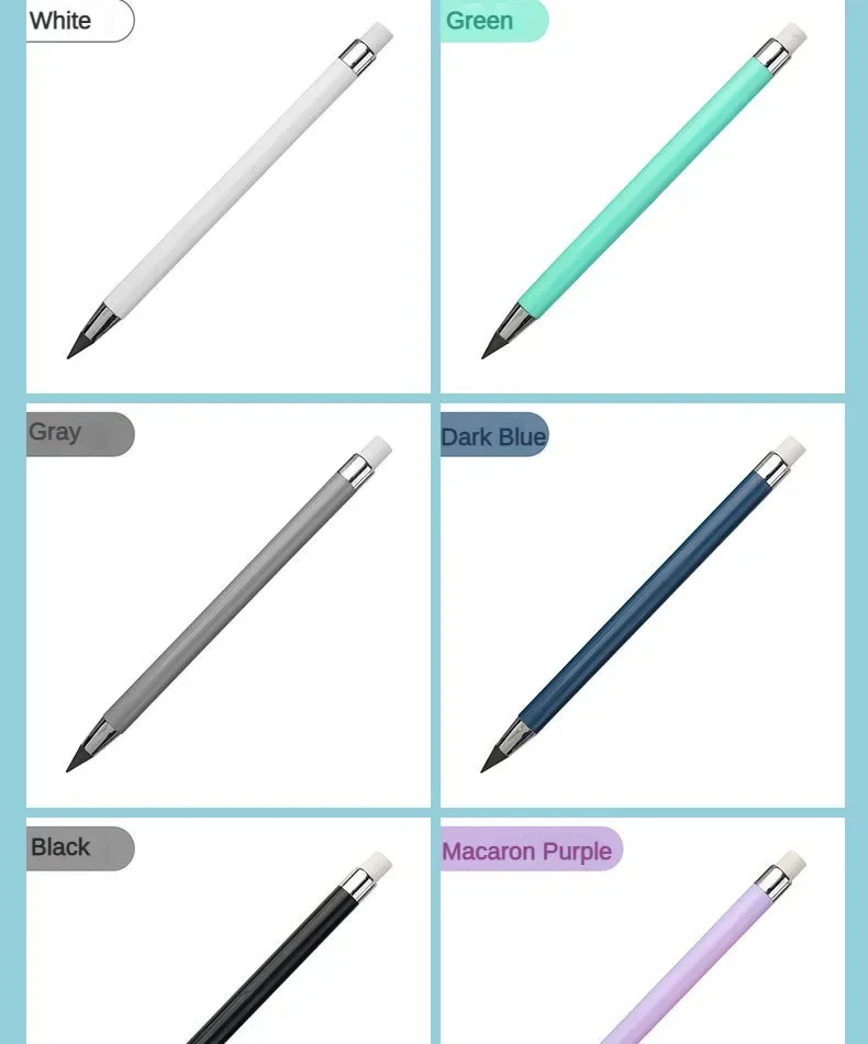 6/12 PCS/Set Infinity Pencils No Sharpening Eternity Pencils No Ink Kawaii Unlimited Pens Art School Office Supplies Stationery