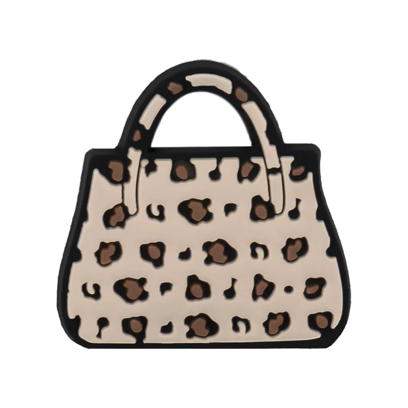 1/23PCS Leopard Print Shoe Charms Cute Heart Cow Lipstick Shoe Accessories for Women Sneaker Clog Buckle Pin Shoe Decorations