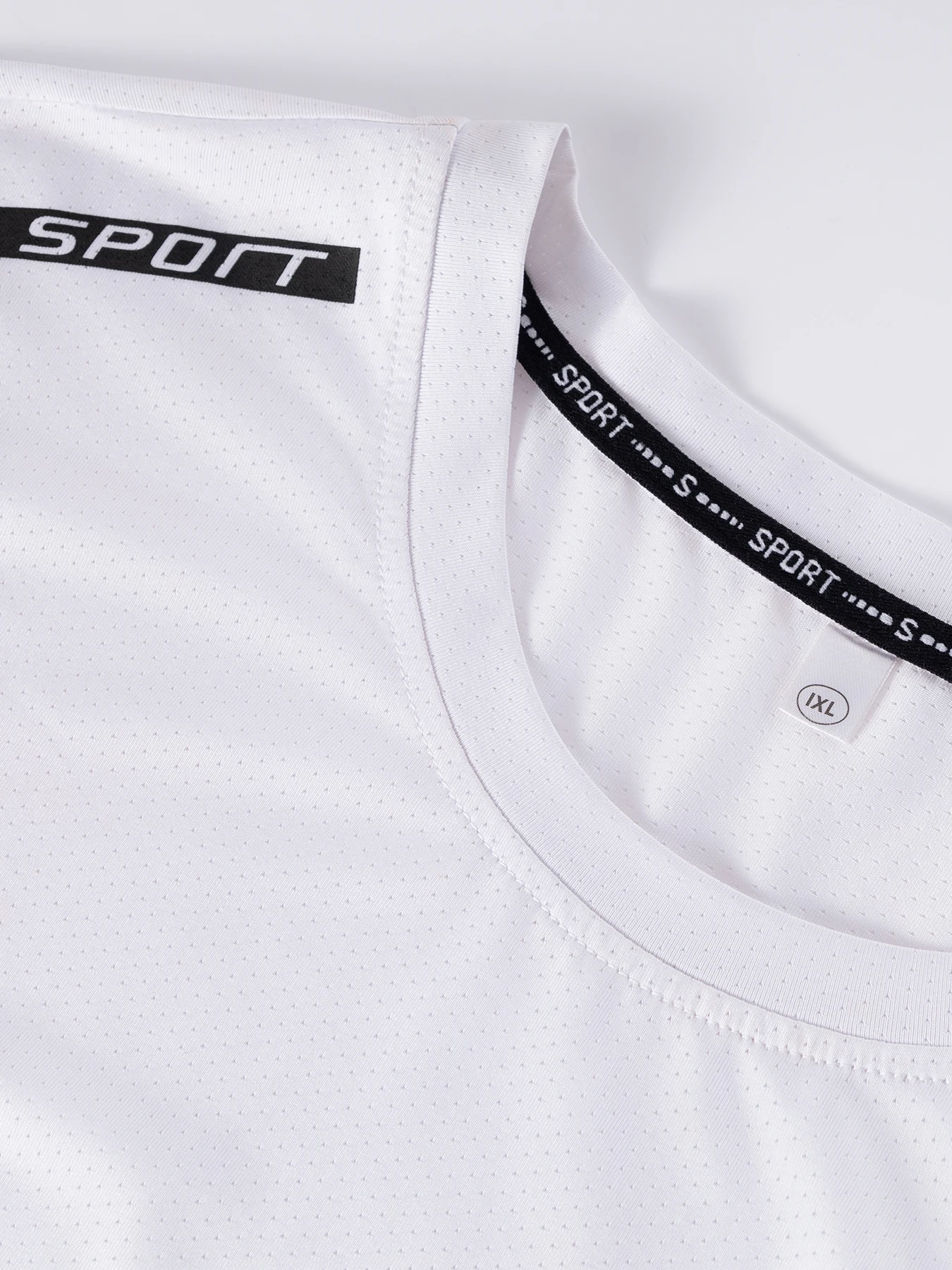 Summer T-shirt Men's 6XL7XL Large Size Ice Silk Short-sleeved Outdoor Leisure Sports Breathable Quick-drying Running Fitness Top