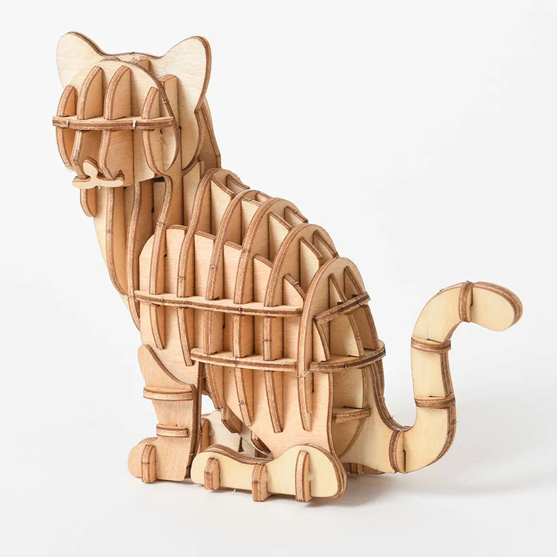 1pc 3D DIY Wooden Puzzle Model Handmade Mechanical Toy Building Game Assemble Ship Model 3D Model Ornament Christmas Gift