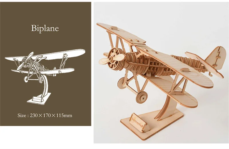 1pc 3D DIY Wooden Puzzle Model Handmade Mechanical Toy Building Game Assemble Ship Model 3D Model Ornament Christmas Gift
