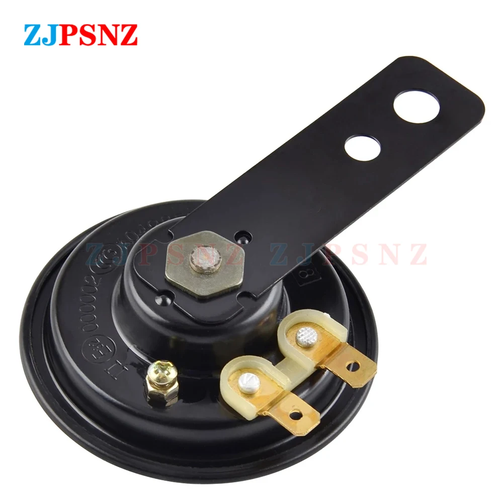 Universal Scooter Horn 6V 12V 24V 36V 48V 60V 72V E-Bikes Motorcycle Electric Horn Kits 110db Waterproof Round Loud Horn Speaker
