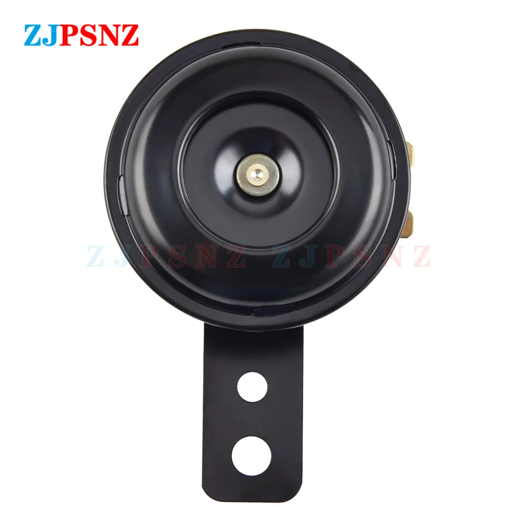 Universal Scooter Horn 6V 12V 24V 36V 48V 60V 72V E-Bikes Motorcycle Electric Horn Kits 110db Waterproof Round Loud Horn Speaker