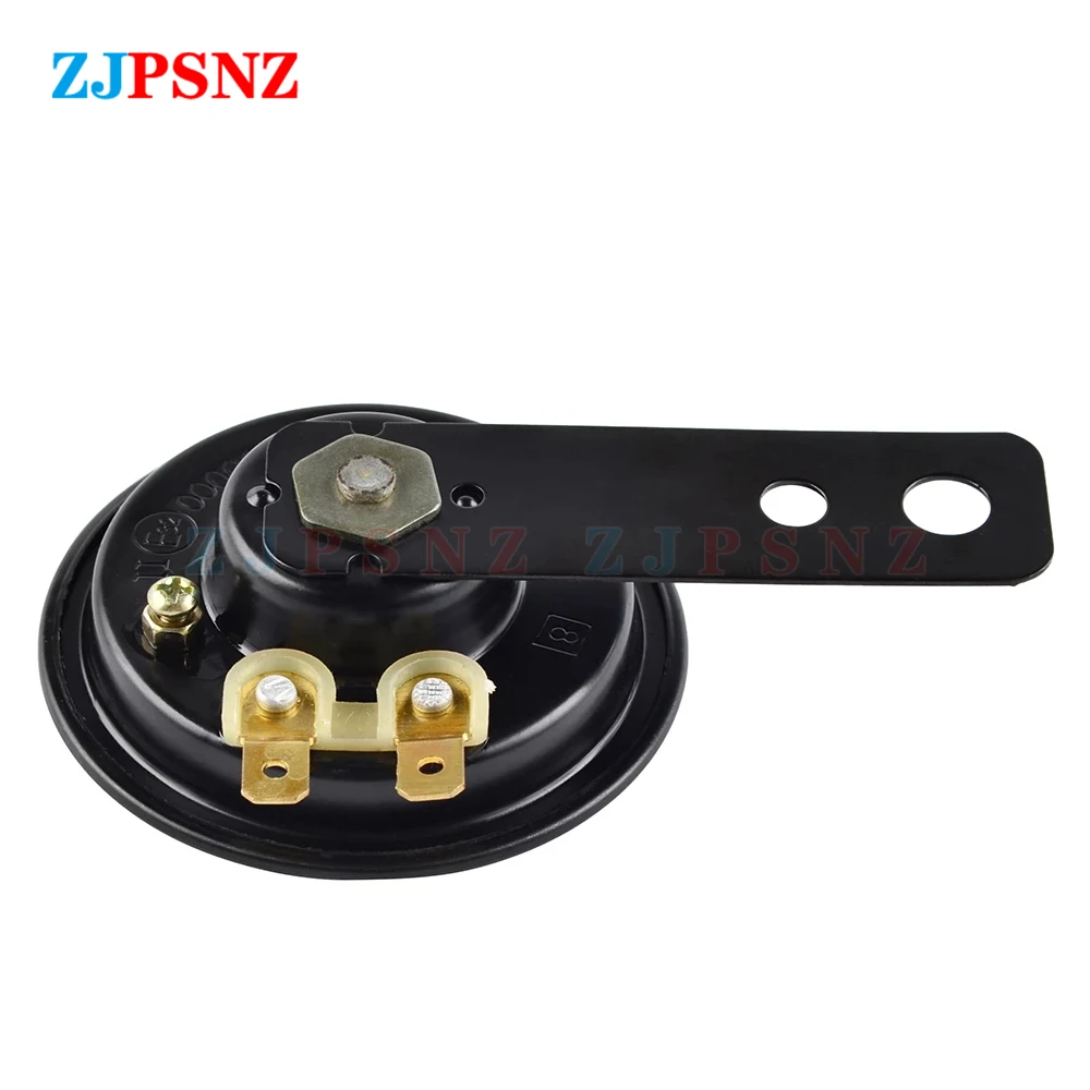Universal Scooter Horn 6V 12V 24V 36V 48V 60V 72V E-Bikes Motorcycle Electric Horn Kits 110db Waterproof Round Loud Horn Speaker