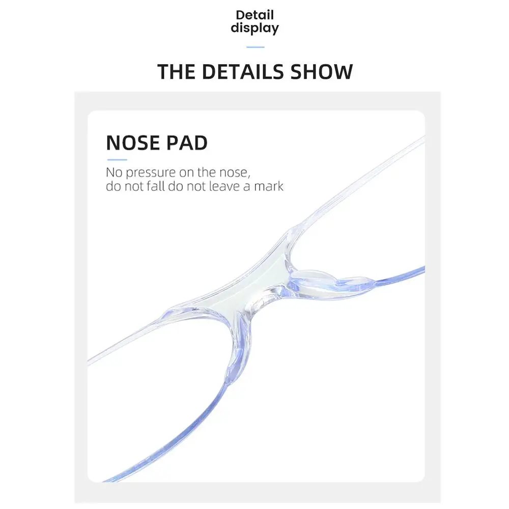 Floral Small Oval Reading Glasses with Case Vintage Anti Blue Light Eyewear Women Men Spring Hinge Computer Readers Eyeglasses