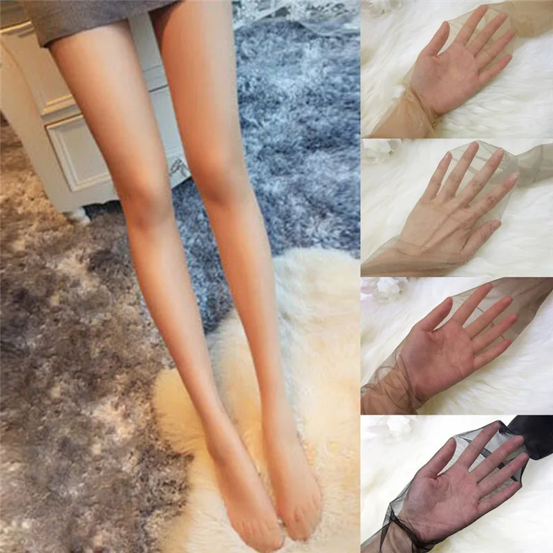 Summer Ultra Thin Translucent Stockings Sheer Medias Multicolor Shiny Glitter Seamless Pantyhose Lady Nylon Sexy Women Tights