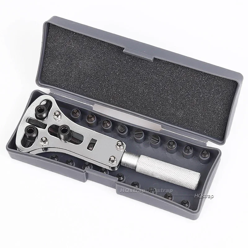 Adjustable Watchmaker Repair Tools Screw Back Remover Wrench Watch Back Case Cover Holder Opener Three Jaw Open Cover Tool