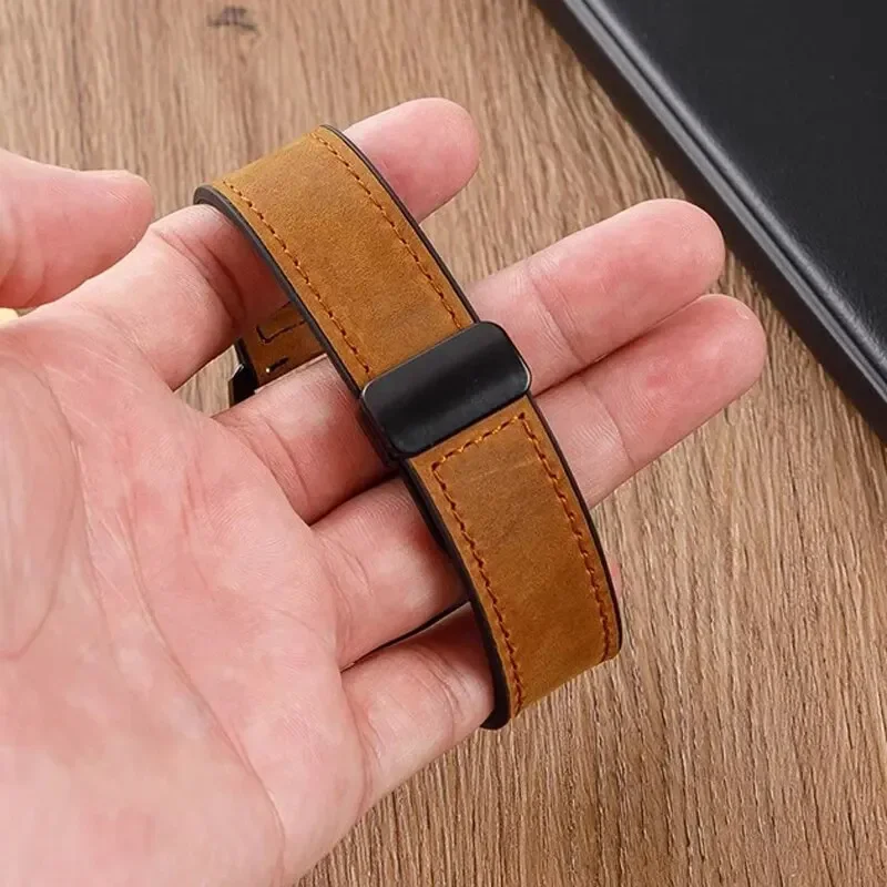 Leather Watch Bands For Apple Watch Band 44mm 40mm 49mm 45mm 41mm 38mm Bracelet IWatch Series 8 3 SE 6 7 Ultra Watch Strap