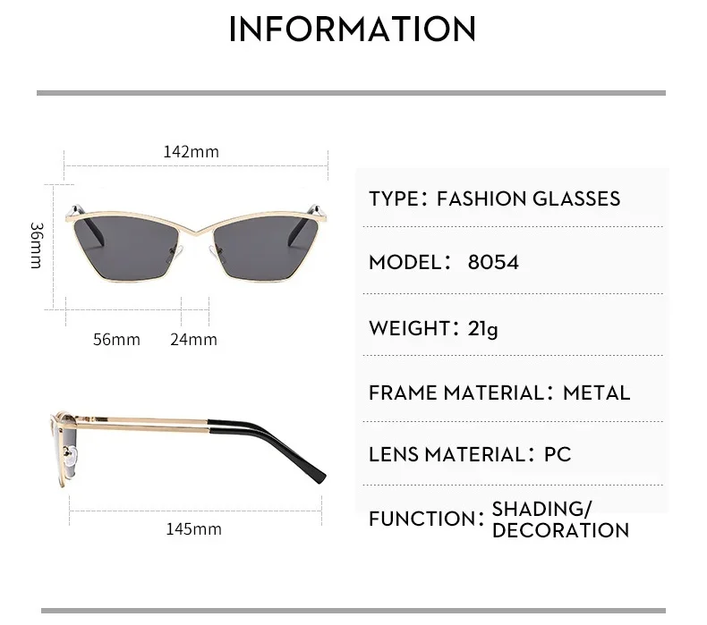 JNPCXI Fashion Cat Eye Women Sunglasses Men Vintage Luxury Brand Design Trending Shades UV400 Sun Glasses