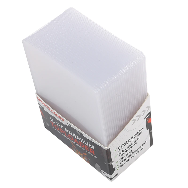 25pcs Hard Plastic Card Sleeves Waterproof Collector Card Holder Protectors Cover PVC Card Bag Multi-function Storage Card Hold