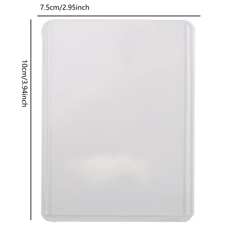 25pcs Hard Plastic Card Sleeves Waterproof Collector Card Holder Protectors Cover PVC Card Bag Multi-function Storage Card Hold
