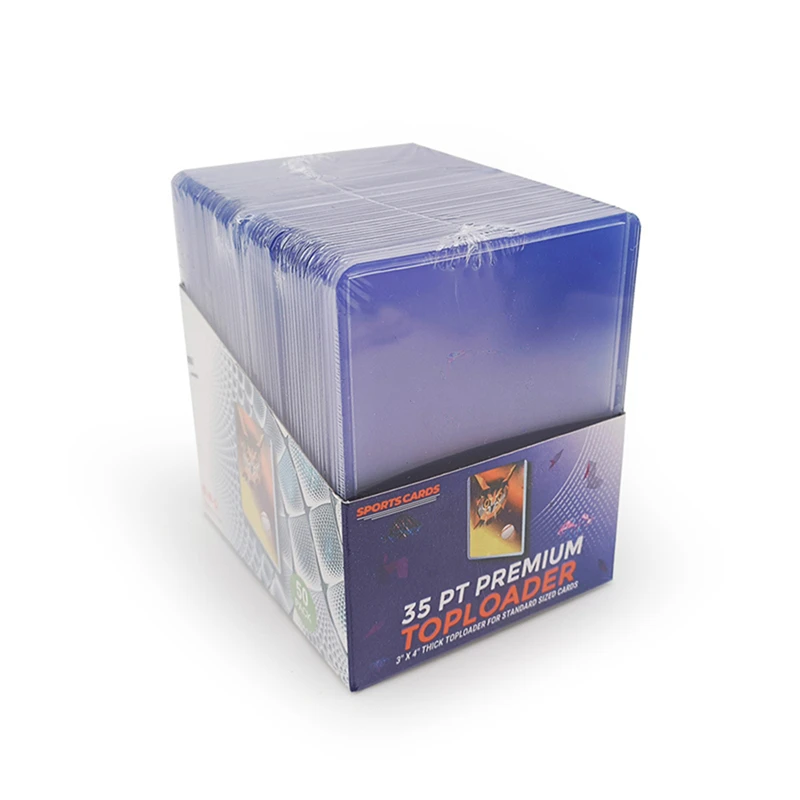 25pcs Hard Plastic Card Sleeves Waterproof Collector Card Holder Protectors Cover PVC Card Bag Multi-function Storage Card Hold