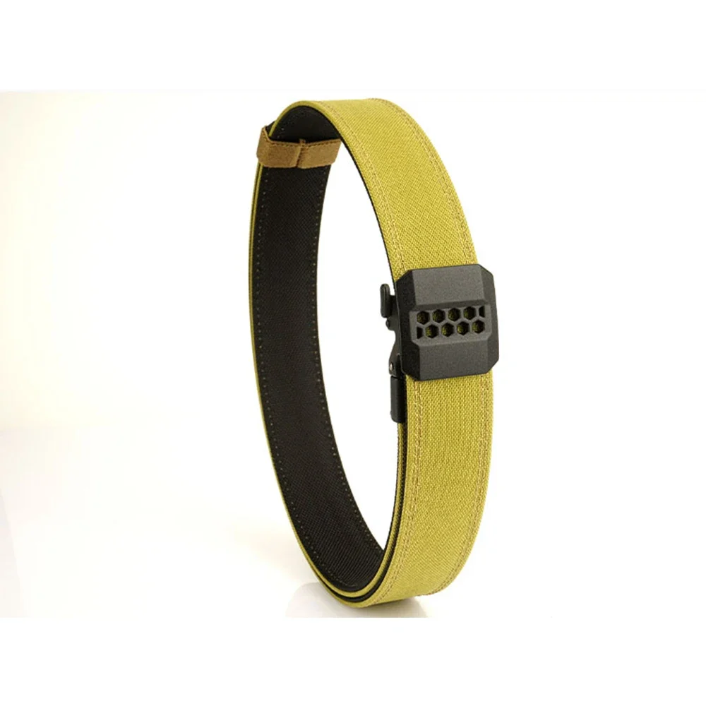 TUSHI Brand Double Layered Thickened Tactical Belt Men's Outdoor Nylon 3.8 Wide Upgraded Automatic Buckle Gun Belt