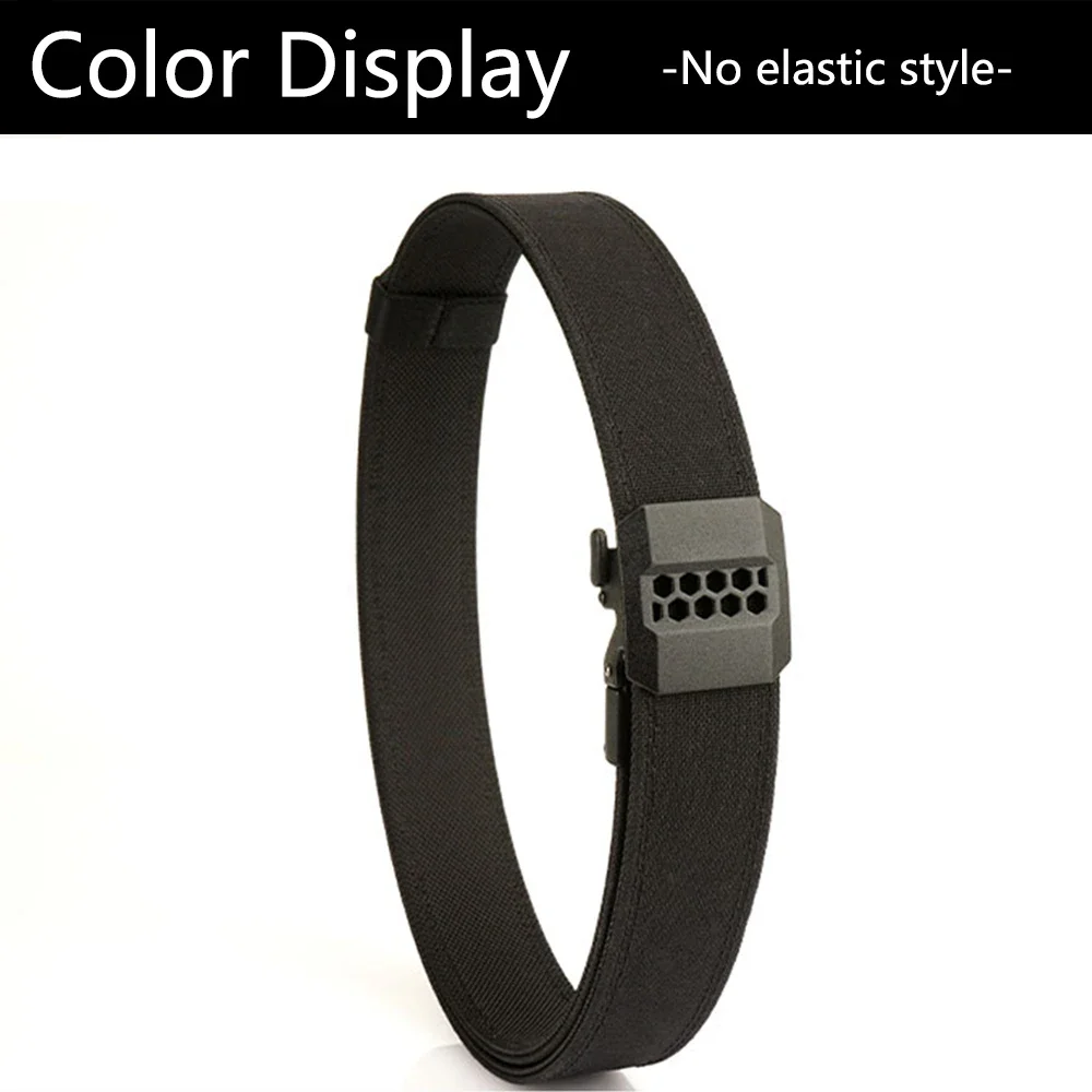 TUSHI Brand Double Layered Thickened Tactical Belt Men's Outdoor Nylon 3.8 Wide Upgraded Automatic Buckle Gun Belt