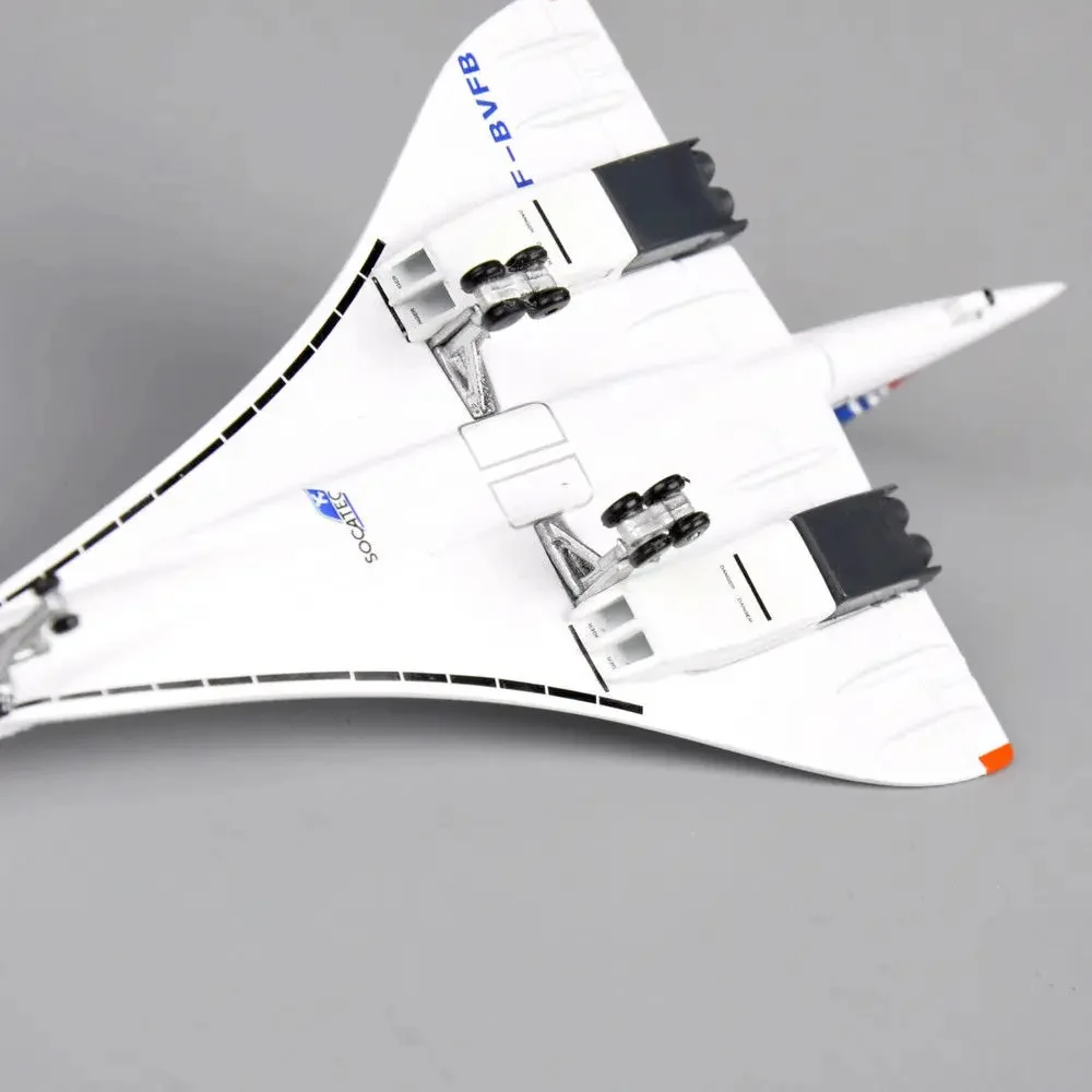 1:400 Scale Airplanes France 1976-2003 White Mini Diecast Metal Aircraft Model Gift Air plane Toys