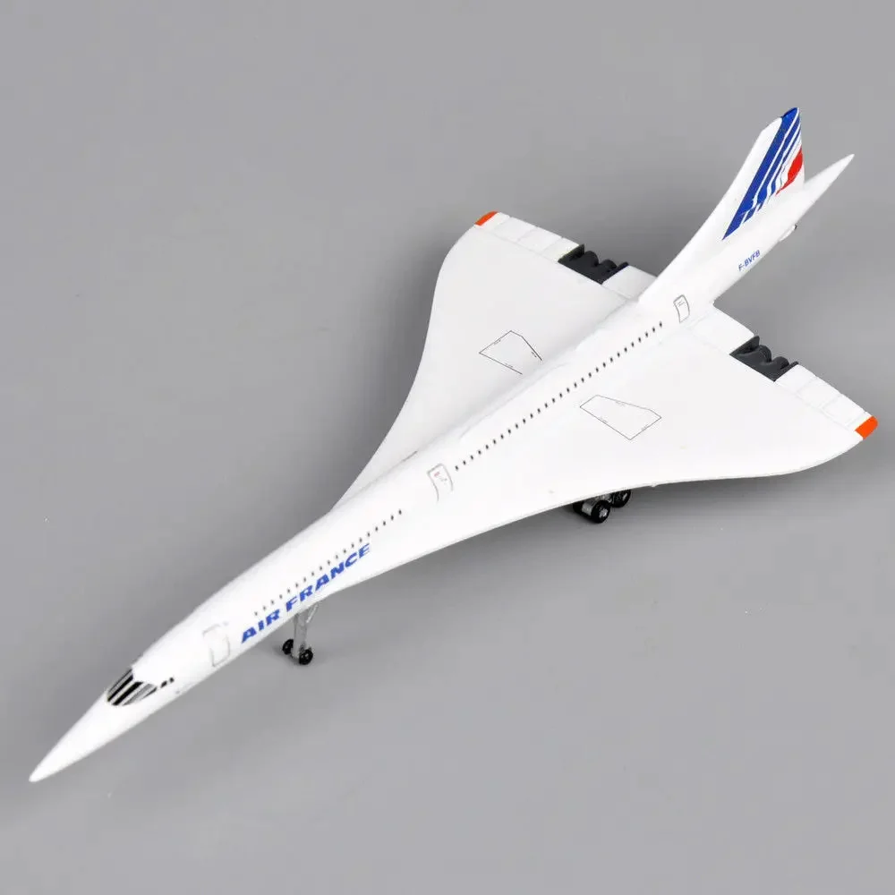 1:400 Scale Airplanes France 1976-2003 White Mini Diecast Metal Aircraft Model Gift Air plane Toys