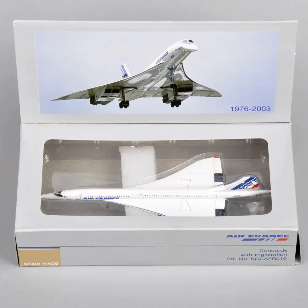 1:400 Scale Airplanes France 1976-2003 White Mini Diecast Metal Aircraft Model Gift Air plane Toys