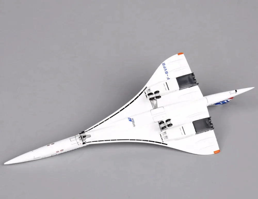 1:400 Scale Airplanes France 1976-2003 White Mini Diecast Metal Aircraft Model Gift Air plane Toys