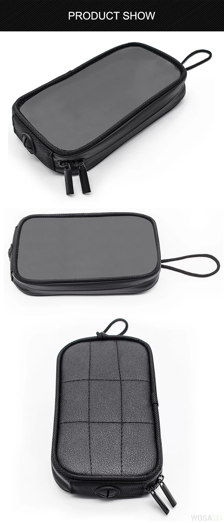 WOSAWE Motorcycle Fuel Tank Magnetic Mobile Phone Bag Waterproof Can connect to mobile phone GPS navigation box Bag