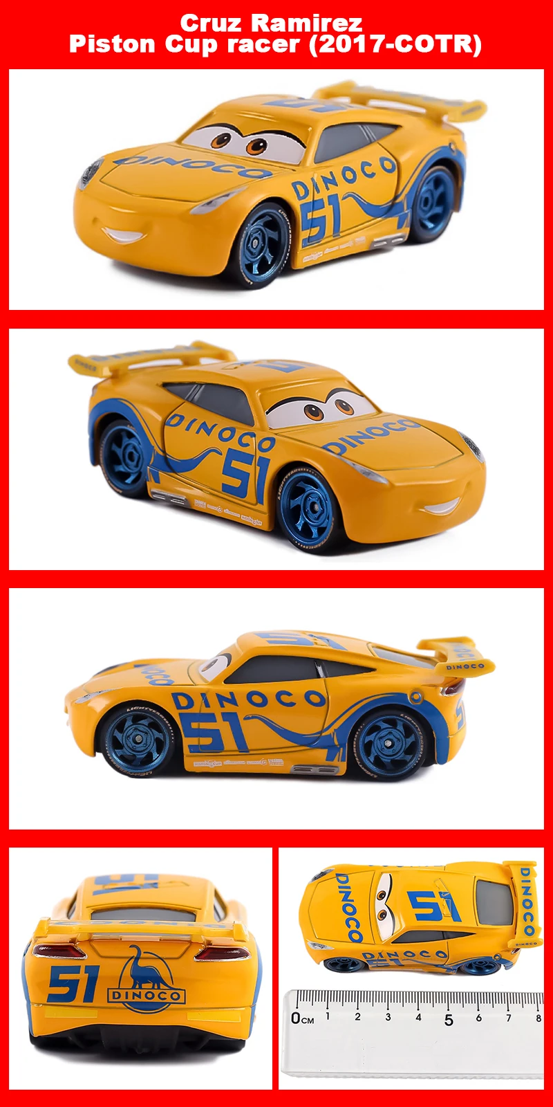 Pixar Racing 3 Lightning McQueen Jackson Storm Saligidor White Police Die-Cast Metal 1:55 Alloy Model Toys Cars Gifts