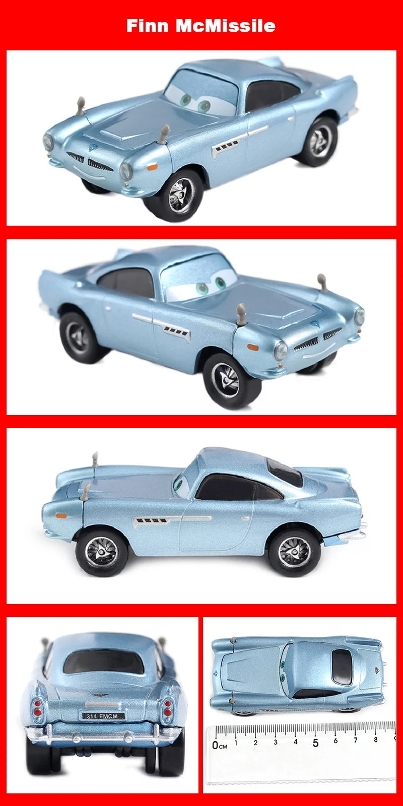 Pixar Racing 3 Lightning McQueen Jackson Storm Saligidor White Police Die-Cast Metal 1:55 Alloy Model Toys Cars Gifts