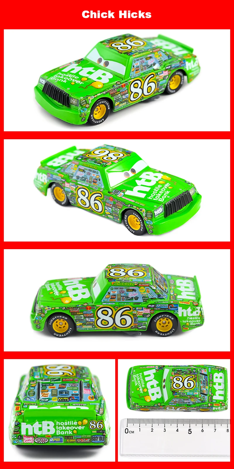 Pixar Racing 3 Lightning McQueen Jackson Storm Saligidor White Police Die-Cast Metal 1:55 Alloy Model Toys Cars Gifts