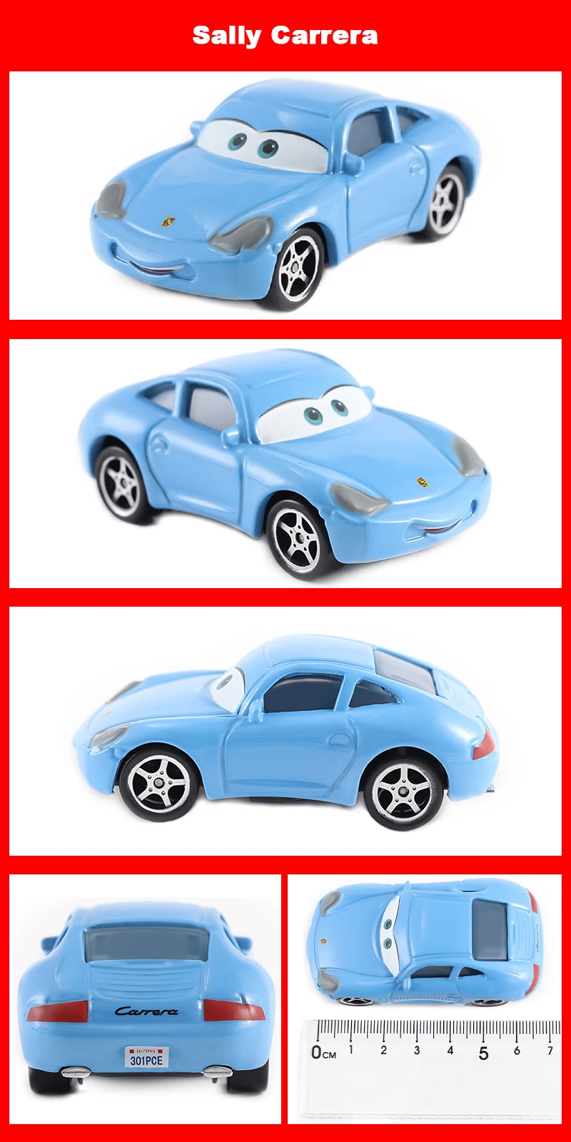 Pixar Racing 3 Lightning McQueen Jackson Storm Saligidor White Police Die-Cast Metal 1:55 Alloy Model Toys Cars Gifts