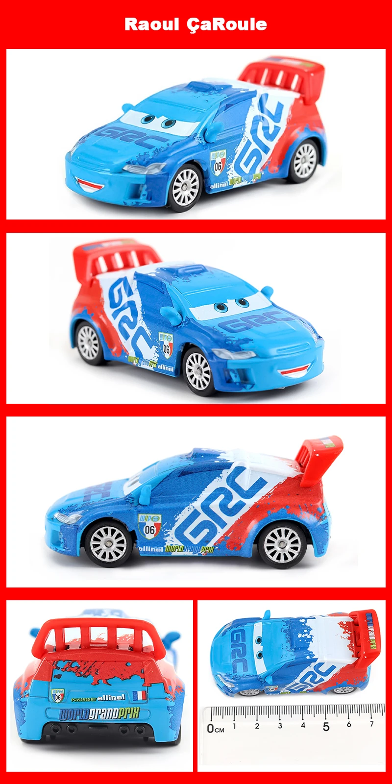 Pixar Racing 3 Lightning McQueen Jackson Storm Saligidor White Police Die-Cast Metal 1:55 Alloy Model Toys Cars Gifts