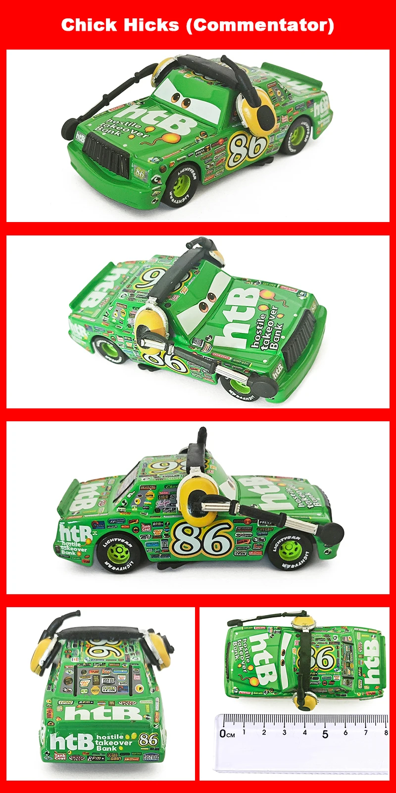 Pixar Racing 3 Lightning McQueen Jackson Storm Saligidor White Police Die-Cast Metal 1:55 Alloy Model Toys Cars Gifts