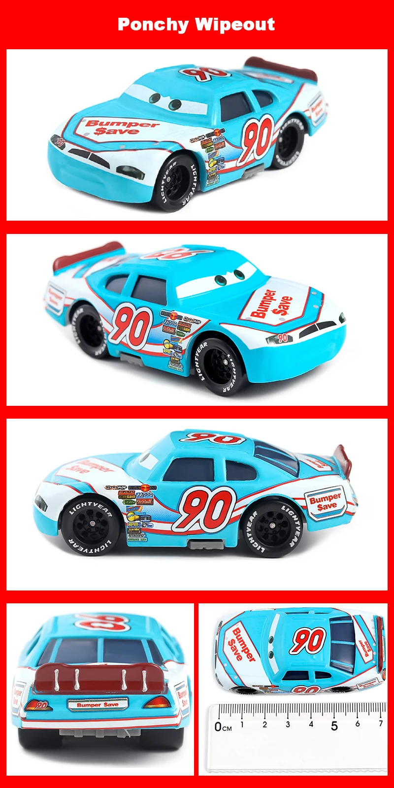 Pixar Racing 3 Lightning McQueen Jackson Storm Saligidor White Police Die-Cast Metal 1:55 Alloy Model Toys Cars Gifts