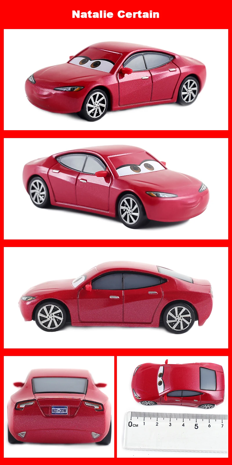 Pixar Racing 3 Lightning McQueen Jackson Storm Saligidor White Police Die-Cast Metal 1:55 Alloy Model Toys Cars Gifts