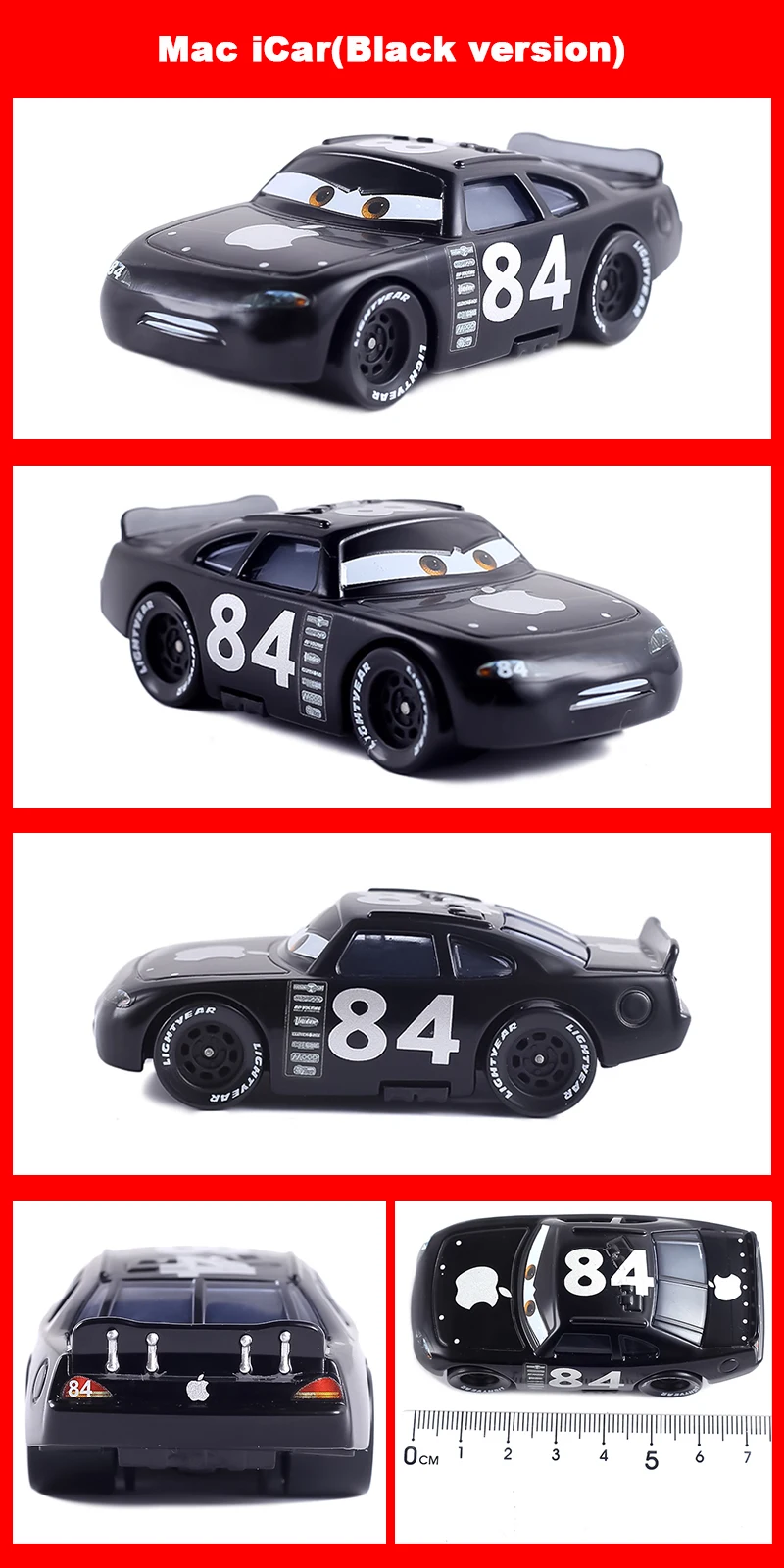 Pixar Racing 3 Lightning McQueen Jackson Storm Saligidor White Police Die-Cast Metal 1:55 Alloy Model Toys Cars Gifts