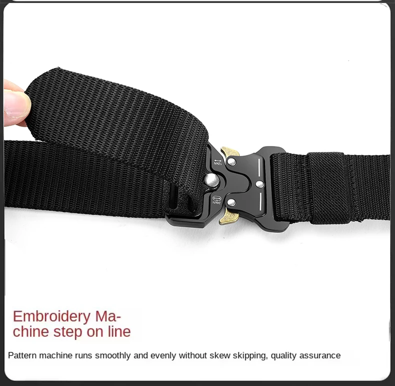 Men's Belt Outdoor Hunting Tactical Multi Function Belt Multi-Function Buckle High Quality Nylon Belt Nylon Male Strap