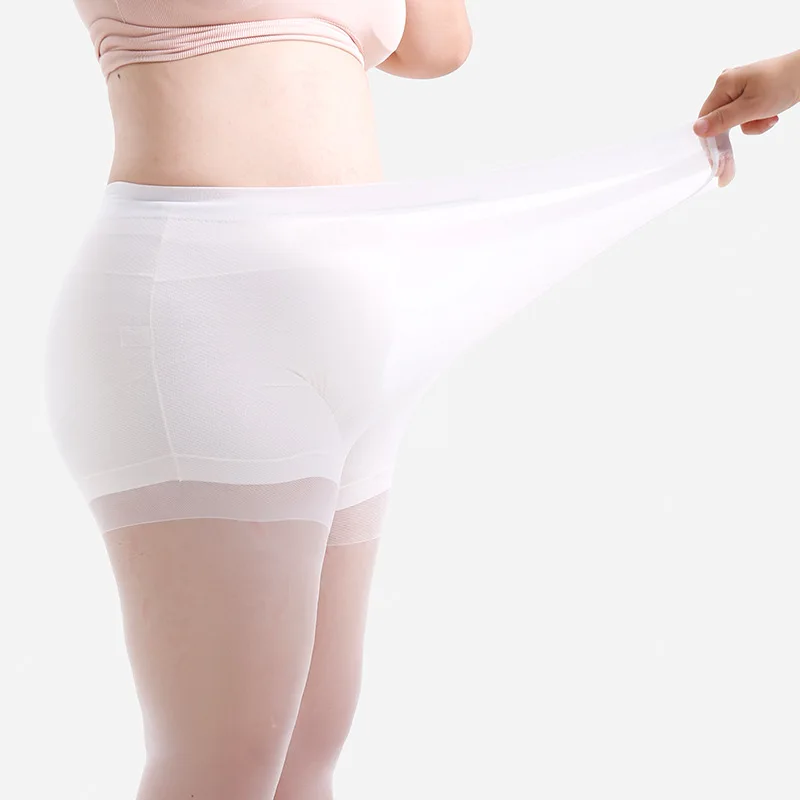 Women Plus Size 20 Denier Sheer Tights High Waist Nylon Pantyhose Super Elastic XL-4XL Large Size for Big Ladies 150kg/330lbs