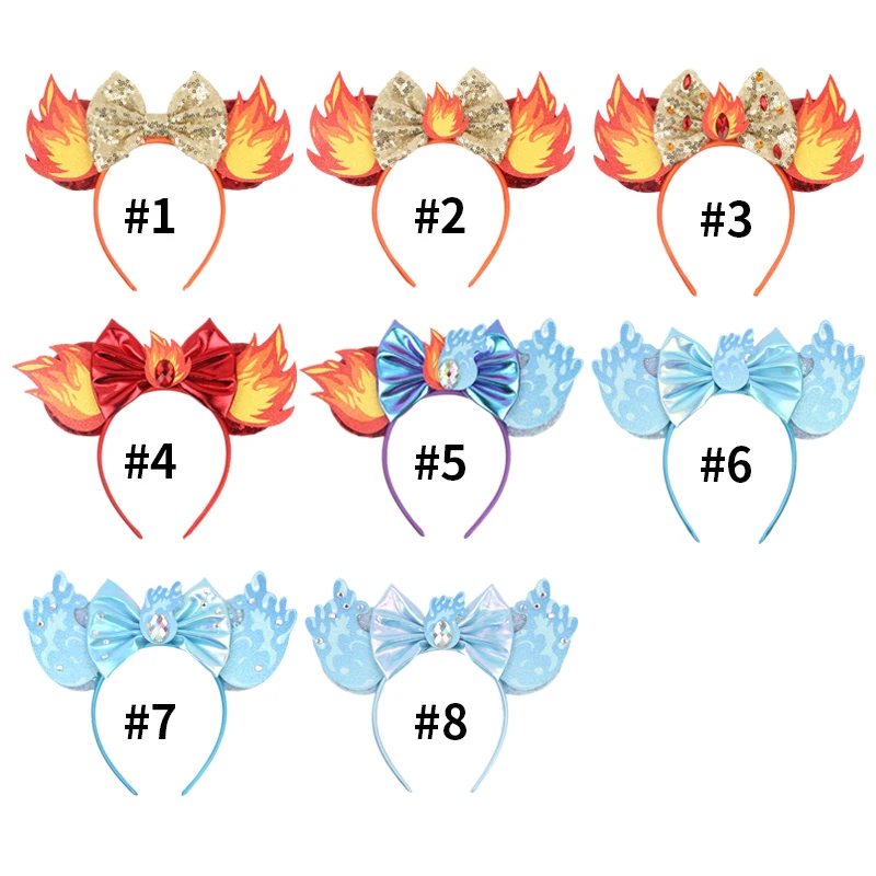 2026 Newest Cartoon Mouse Ears Headband Kid Adult Festival Party Sequin Bow Hairband Women Baby Girl Party Hair Accessories Gift
