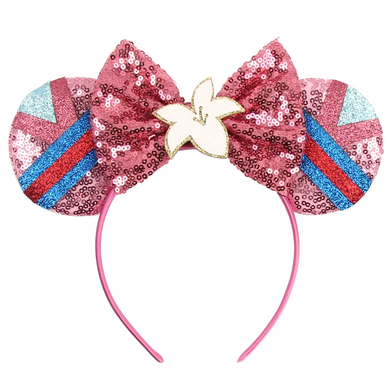 2026 Newest Cartoon Mouse Ears Headband Kid Adult Festival Party Sequin Bow Hairband Women Baby Girl Party Hair Accessories Gift
