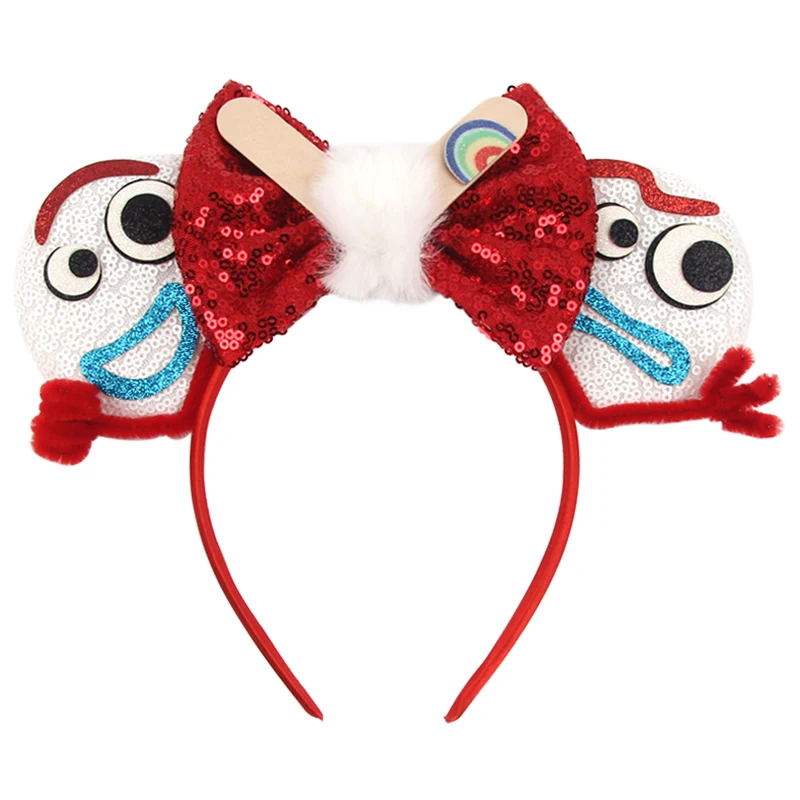 2026 Newest Cartoon Mouse Ears Headband Kid Adult Festival Party Sequin Bow Hairband Women Baby Girl Party Hair Accessories Gift
