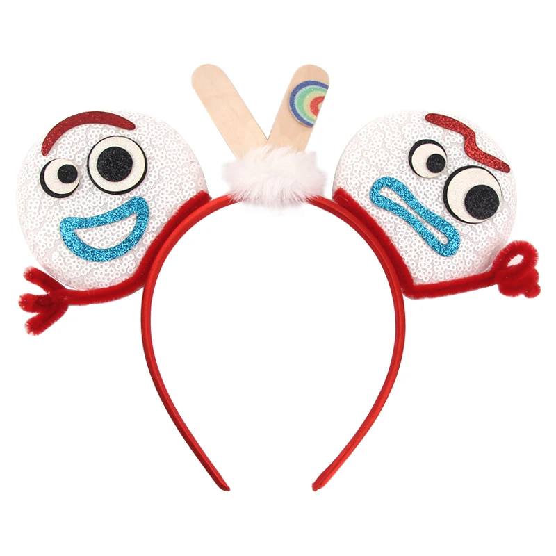 2026 Newest Cartoon Mouse Ears Headband Kid Adult Festival Party Sequin Bow Hairband Women Baby Girl Party Hair Accessories Gift