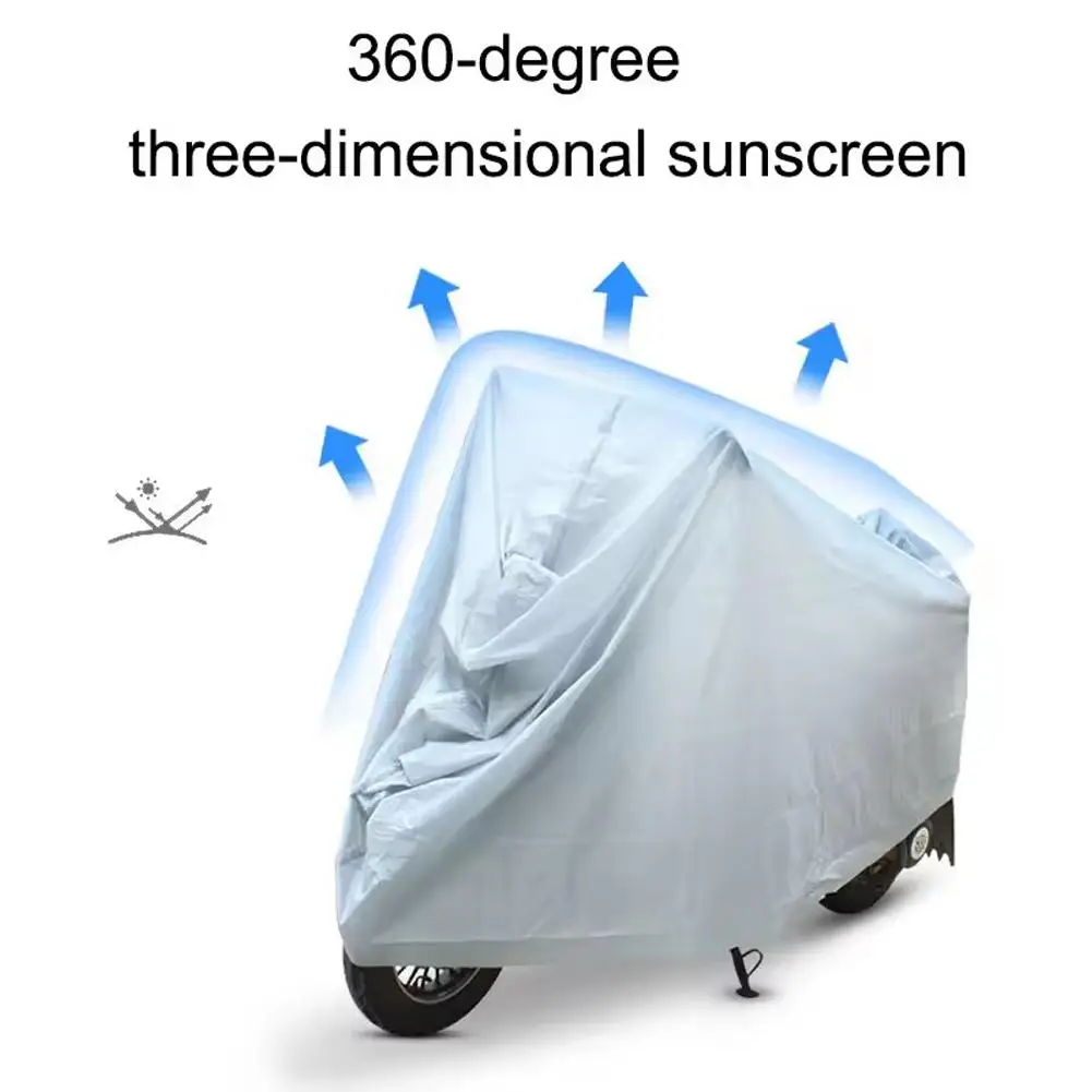 Motorcycle Protective Cover Outdoor Indoor Waterproof Sun Protection Dustroof UV Proof Bike Scooter Motorcycle Clothing Cover