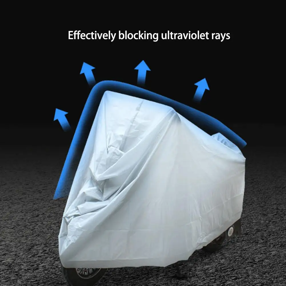 Motorcycle Protective Cover Outdoor Indoor Waterproof Sun Protection Dustroof UV Proof Bike Scooter Motorcycle Clothing Cover