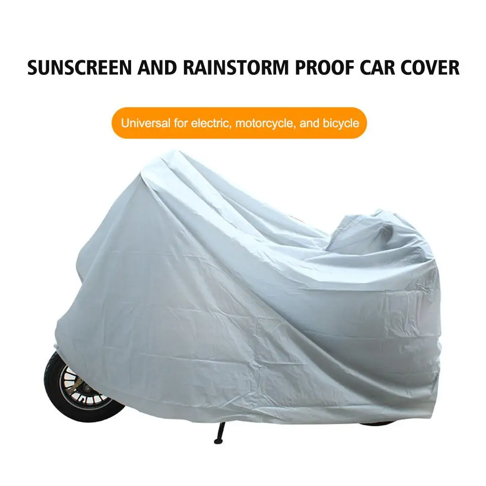 Motorcycle Protective Cover Outdoor Indoor Waterproof Sun Protection Dustroof UV Proof Bike Scooter Motorcycle Clothing Cover