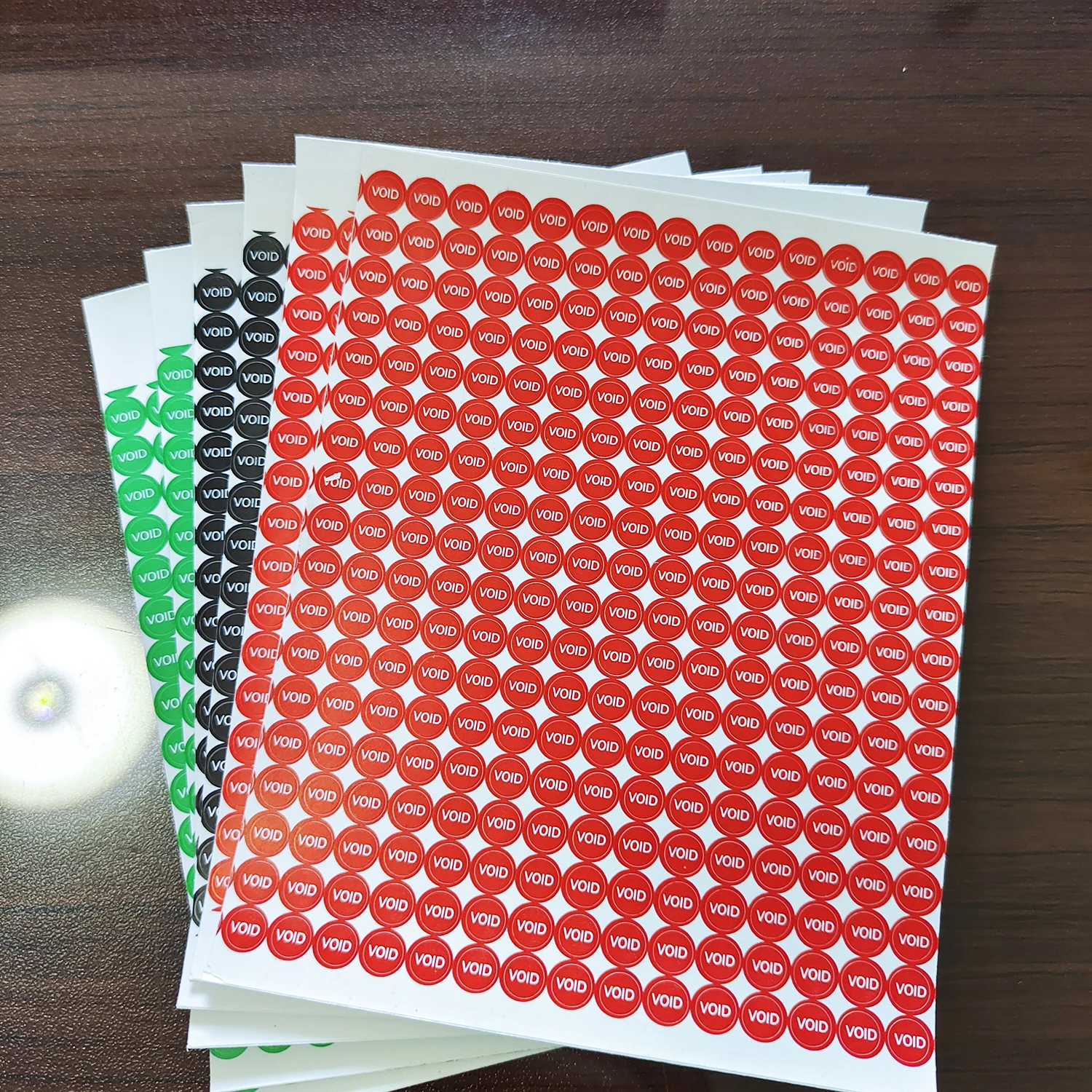 400pcs 5mm Screw Hole Security Seal Warranty Void Brittle Paper Sticker Tamper Evident Removal Proof Repair Guanantee Stamps