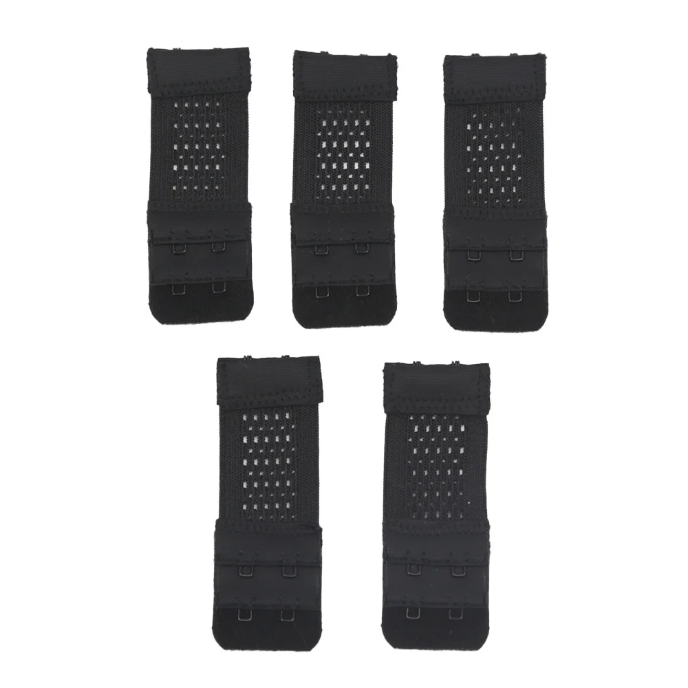 5PCS/set 2Rows 2Hooks Bra Extender for Women's Elastic Bra Extension Strap Hook Clasp Expander Adjustable Belt Buckle Underwear