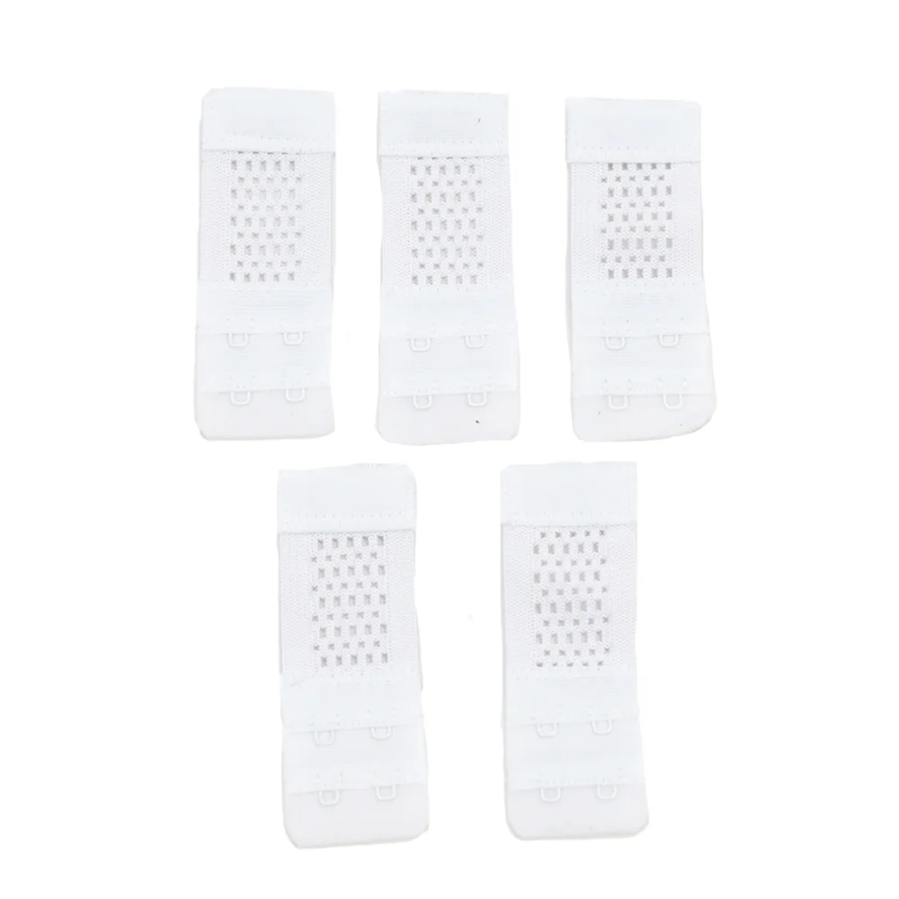 5PCS/set 2Rows 2Hooks Bra Extender for Women's Elastic Bra Extension Strap Hook Clasp Expander Adjustable Belt Buckle Underwear
