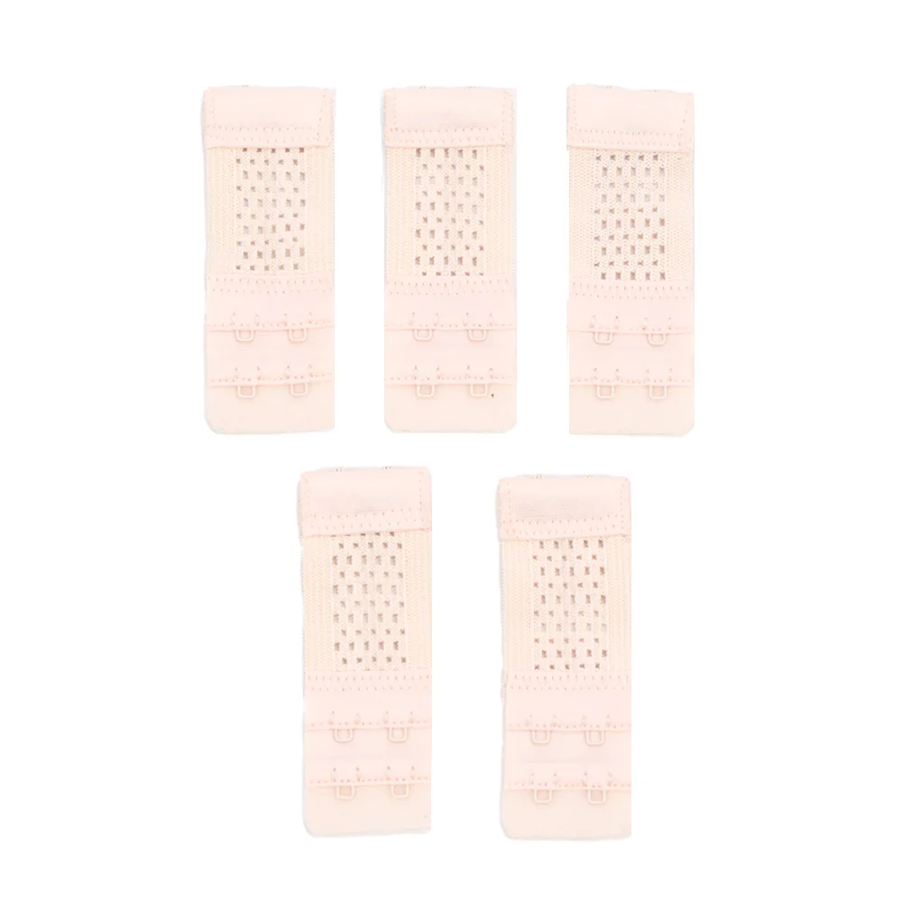 5PCS/set 2Rows 2Hooks Bra Extender for Women's Elastic Bra Extension Strap Hook Clasp Expander Adjustable Belt Buckle Underwear