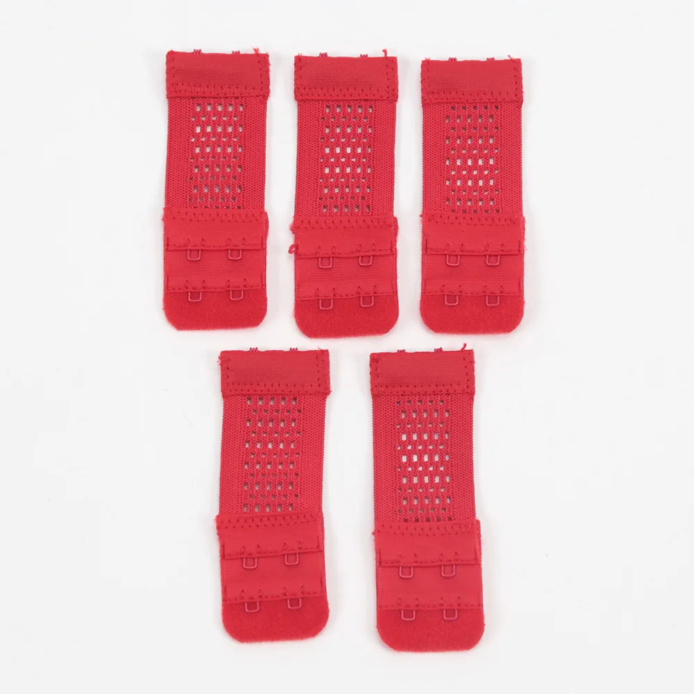 5PCS/set 2Rows 2Hooks Bra Extender for Women's Elastic Bra Extension Strap Hook Clasp Expander Adjustable Belt Buckle Underwear