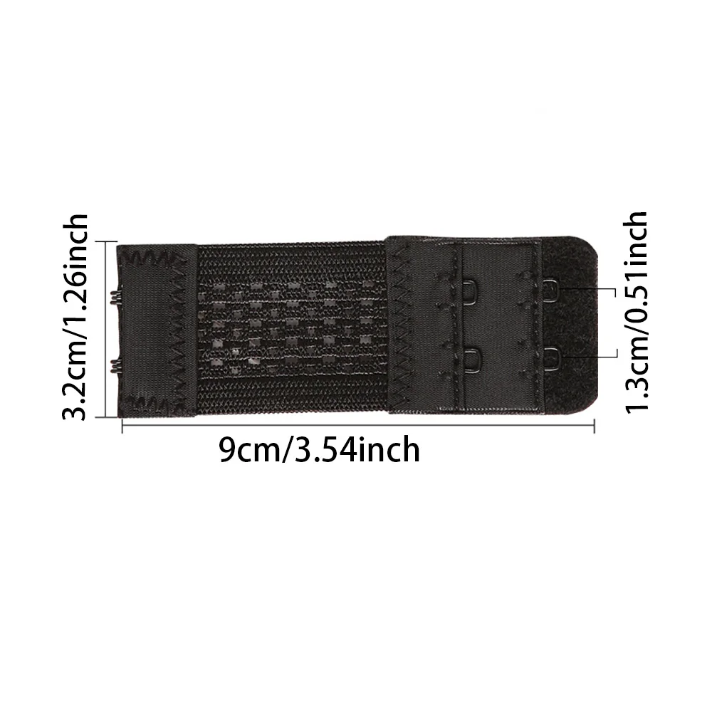 5PCS/set 2Rows 2Hooks Bra Extender for Women's Elastic Bra Extension Strap Hook Clasp Expander Adjustable Belt Buckle Underwear