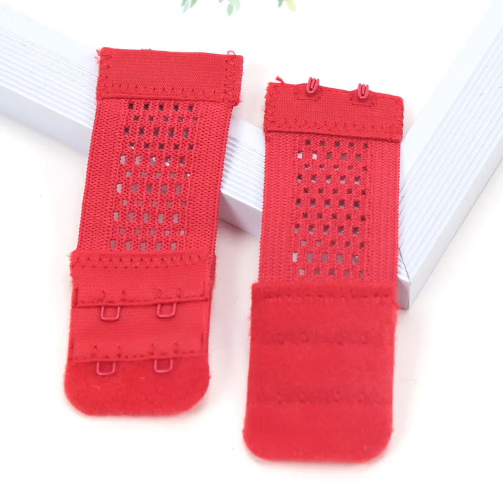 5PCS/set 2Rows 2Hooks Bra Extender for Women's Elastic Bra Extension Strap Hook Clasp Expander Adjustable Belt Buckle Underwear