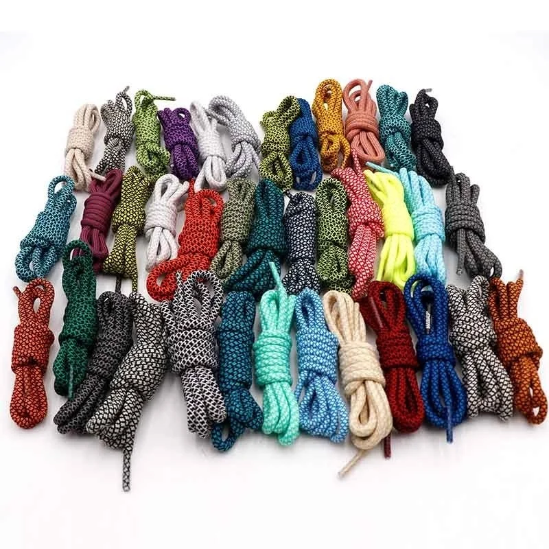 New Sport Round 5mm Shoe Laces High Top Walking Hiking Boots Strings 700 Shoes Cords Bold Shoelace for Pants Women Bag Skirt